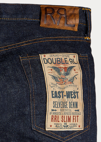 RRL Slim Fit Selvedge Jean - East West