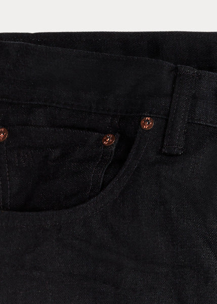 RRL Slim Fit Black Selvedge Jean