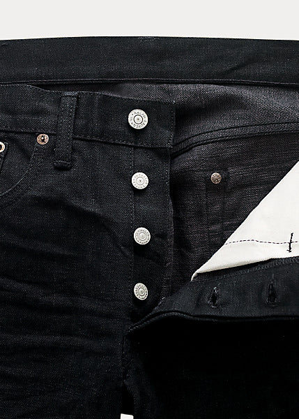 RRL Slim Fit Black Selvedge Jean