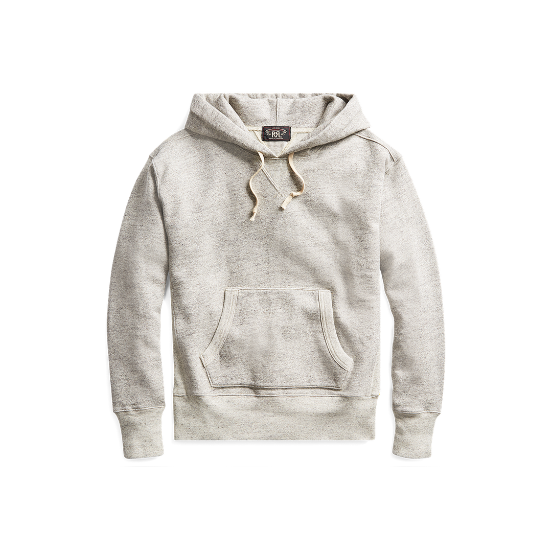 RRL Fleece Hoodie - Athletic Grey Heather