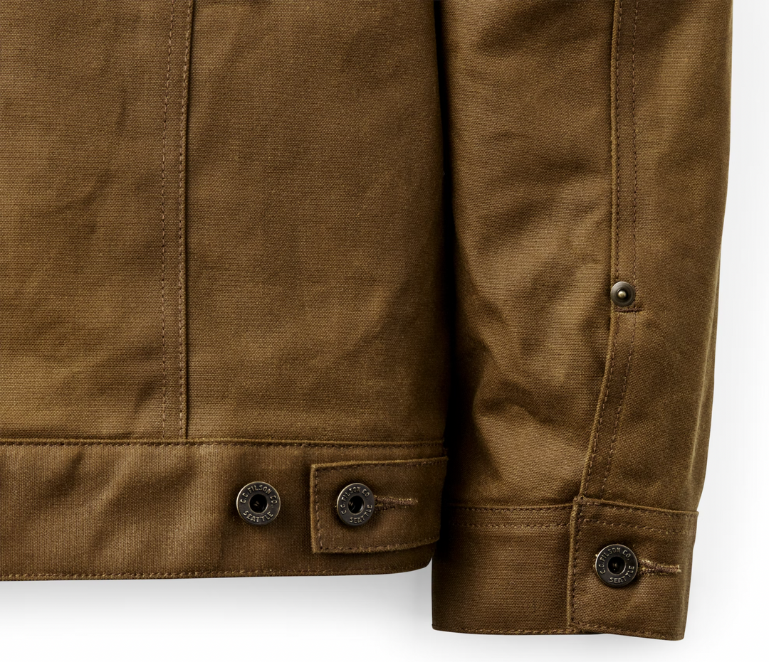 Filson Tin Cloth Short Lined Cruiser Jacket - Dark Tan